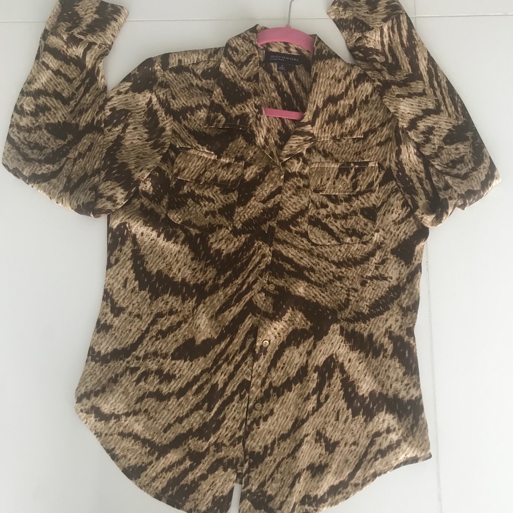 Animal print blouse -Jones N.Y. Medium